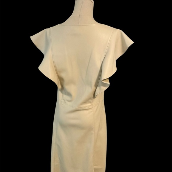 New with tags Vegan Leather Flutter Mini Dress US8 Tall - Picture 3 of 4